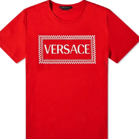 NWT VERSACE LOGO TEE - Embroiled Logo - Picture 1 of 5